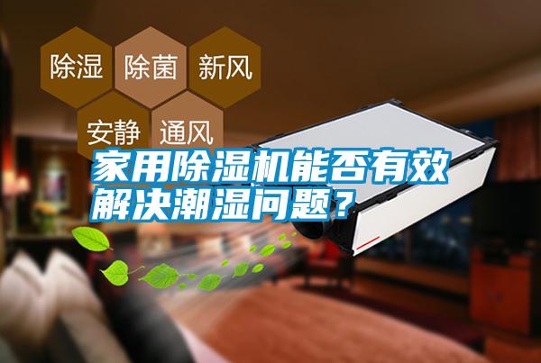 家用除濕機能否有效解決潮濕問題？