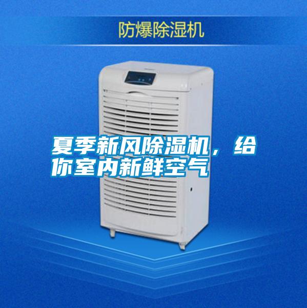 夏季新風除濕機，給你室內新鮮空氣