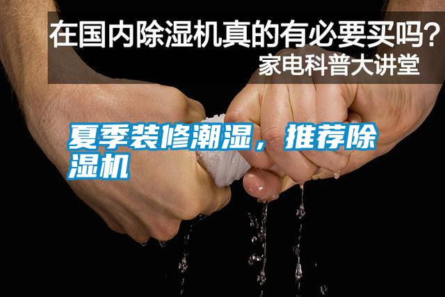 夏季裝修潮濕,推薦除濕機