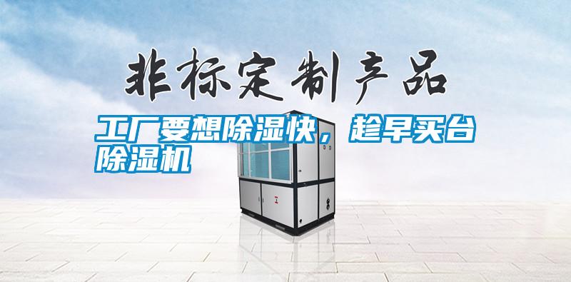 工廠要想除濕快,趁早買臺除濕機