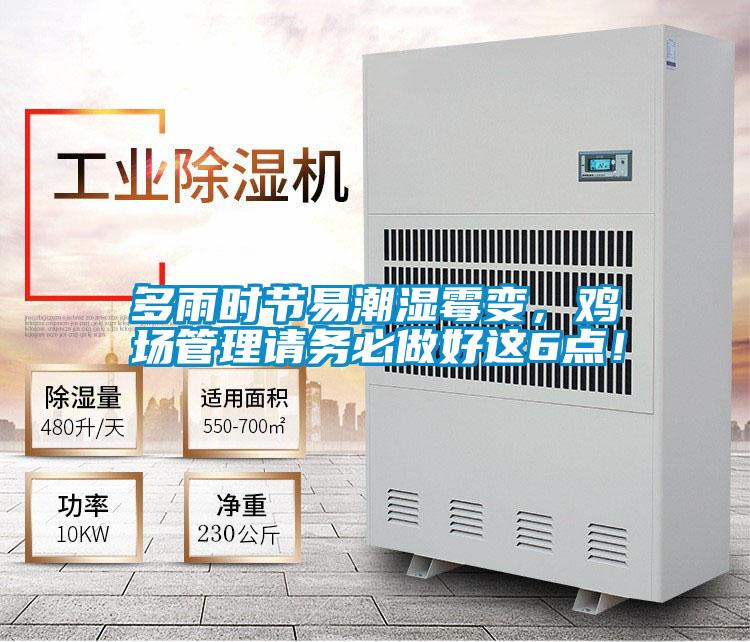 多雨時(shí)節(jié)易潮濕霉變,雞場(chǎng)管理請(qǐng)務(wù)必做好這6點(diǎn)!