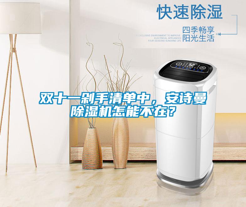 雙十一剁手清單中，安詩曼除濕機怎能不在？