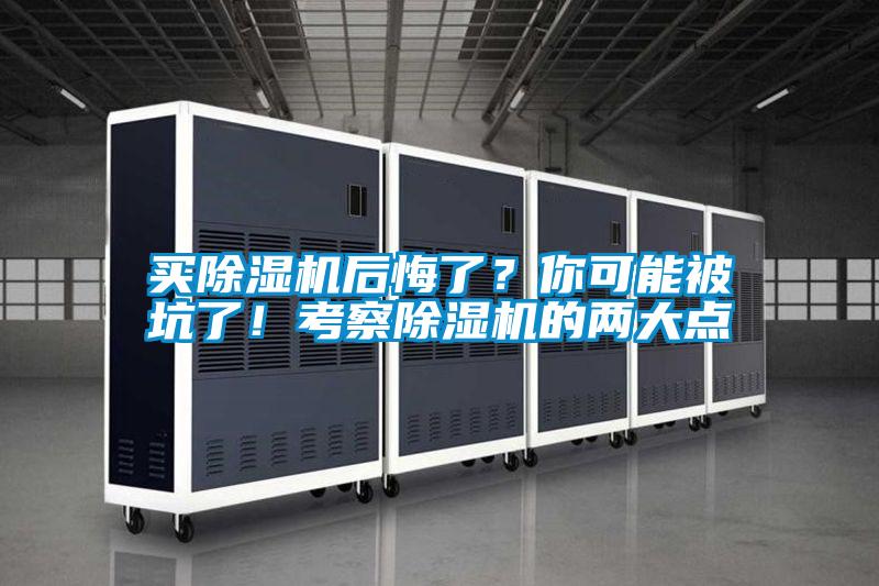 買除濕機后悔了?你可能被坑了!考察除濕機的兩大點