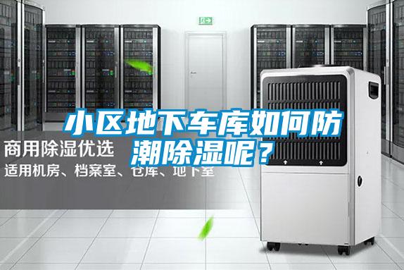 小區地下車庫如何防潮除濕呢?