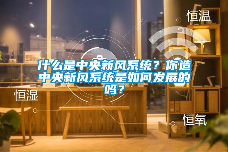 什么是中央新風系統？你造中央新風系統是如何發展的嗎？