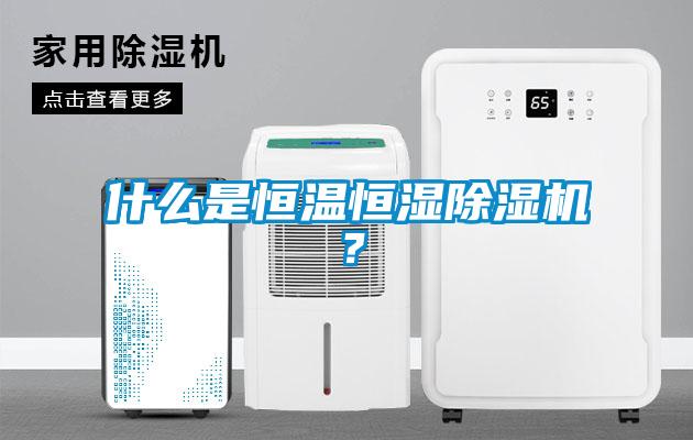 什么是恒溫恒濕除濕機？