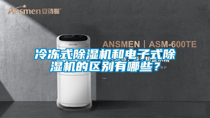 冷凍式除濕機和電子式除濕機的區別有哪些？