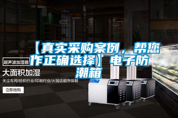 【真實(shí)采購(gòu)案例,幫您作正確選擇】電子防潮箱