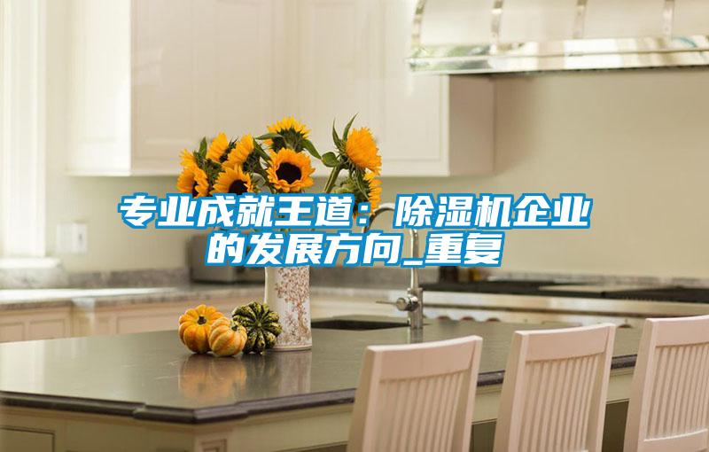 專業(yè)成就王道:除濕機企業(yè)的發(fā)展方向_重復