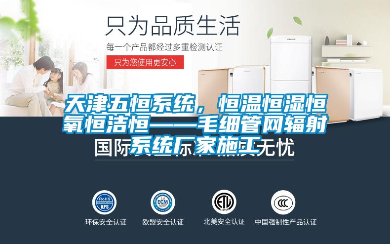 天津五恒系統，恒溫恒濕恒氧恒潔恒——毛細管網輻射系統廠家施工