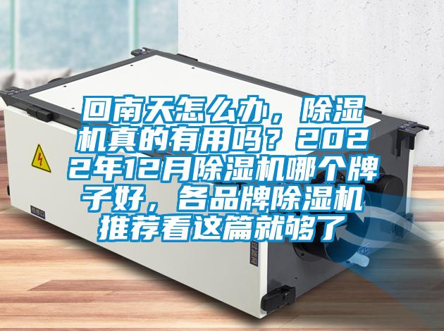 回南天怎么辦,除濕機真的有用嗎?2022年12月除濕機哪個牌子好,各品牌除濕機推薦看這篇就夠了