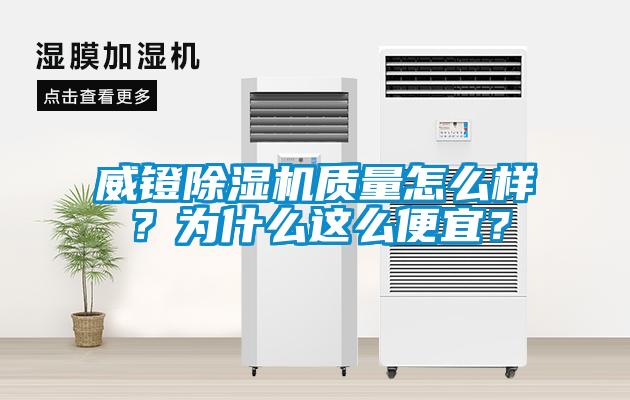 威鐙除濕機質量怎么樣？為什么這么便宜？