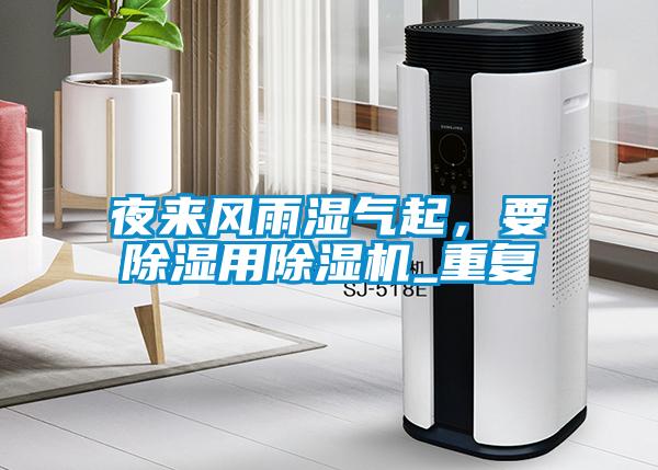 夜來風雨濕氣起,要除濕用除濕機_重復