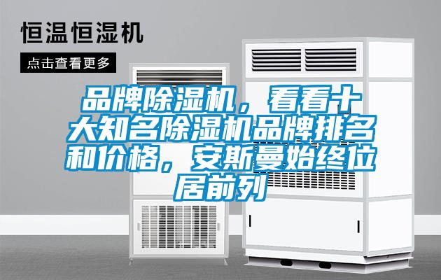 品牌除濕機，看看十大知名除濕機品牌排名和價格，安斯曼始終位居前列