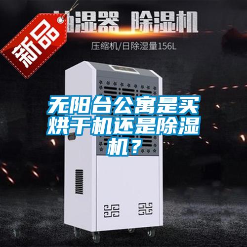 無陽臺公寓是買烘干機還是除濕機？