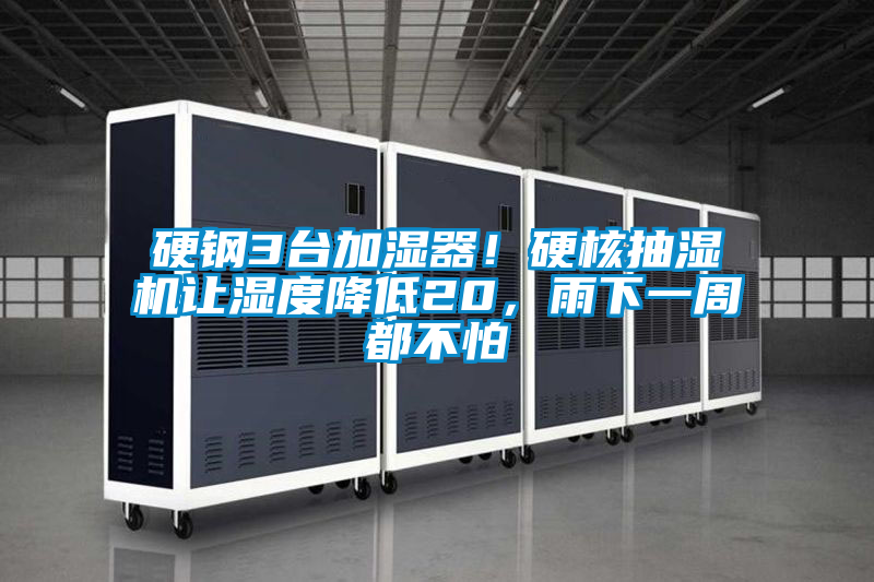 硬鋼3臺加濕器！硬核抽濕機讓濕度降低20，雨下一周都不怕