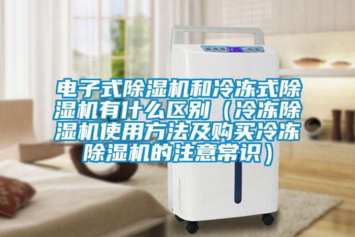 電子式除濕機和冷凍式除濕機有什么區別(冷凍除濕機使用方法及購買冷凍除濕機的注意常識)