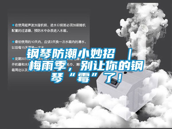 鋼琴防潮小妙招 | 梅雨季,別讓你的鋼琴“霉”了!