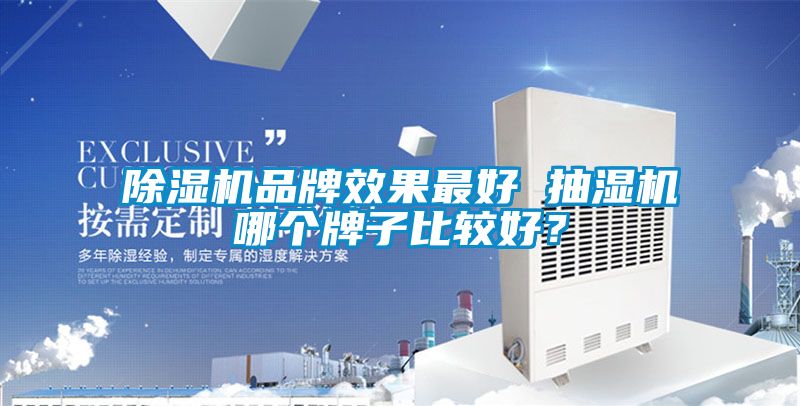 除濕機品牌效果最好 抽濕機哪個牌子比較好？