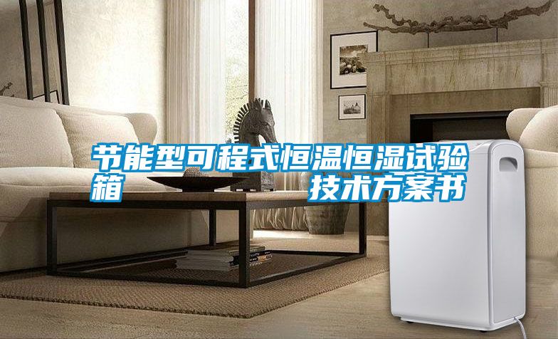 節(jié)能型可程式恒溫恒濕試驗(yàn)箱 技術(shù)方案書