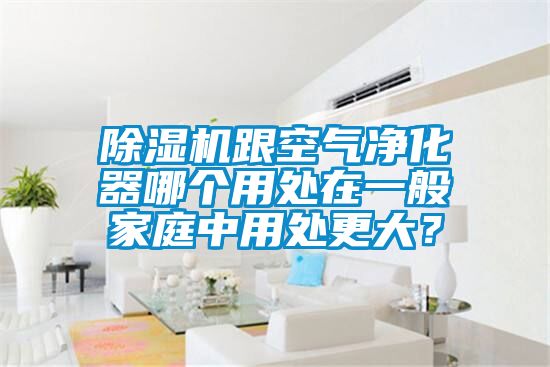 除濕機跟空氣凈化器哪個用處在一般家庭中用處更大?